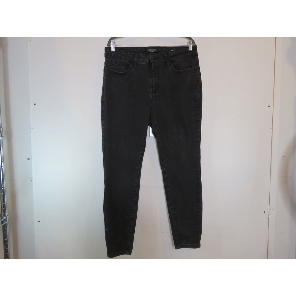 Judy Blue Jeans Women's 18W Black Denim Regular Fit Skinny Leg Dark Wash Outdoor